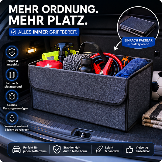 🚗 KofferSpace™ – Der faltbare Auto-Organizer für mehr Ordnung im Alltag